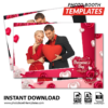 Rosy Valentine Postcard Single