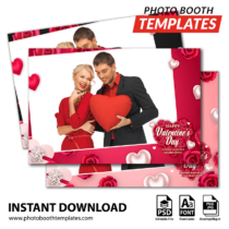Rosy Valentine Postcard Single