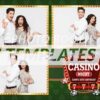 Casino Jackpot 3-pose Postcard