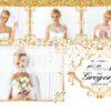 Glamorous Sparkle 4-pose Postcard