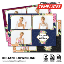 Floral Charm 3-pose Postcard