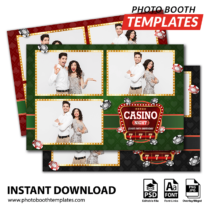 Casino Jackpot 3-pose Postcard