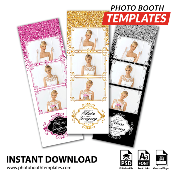 Glamorous Sparkle 3-up Strips