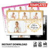 Glamorous Sparkle 4-pose Postcard
