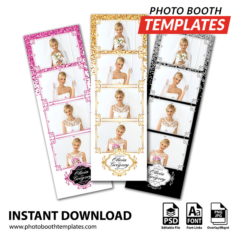 Glamorous Sparkle 4-up Strips