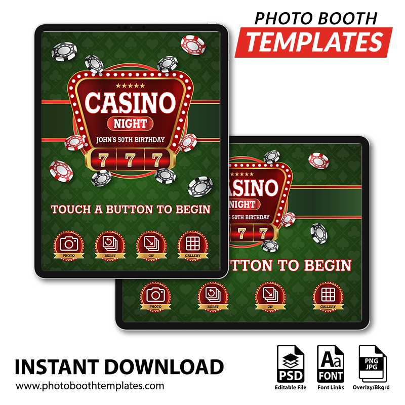 Casino Jackpot iPad Welcome Screens