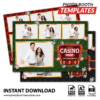 Casino Jackpot 4-pose Postcard