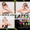Mardi Gras Festival 3-pose Postcard