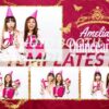 Royal Quinceañera 4-pose Postcard