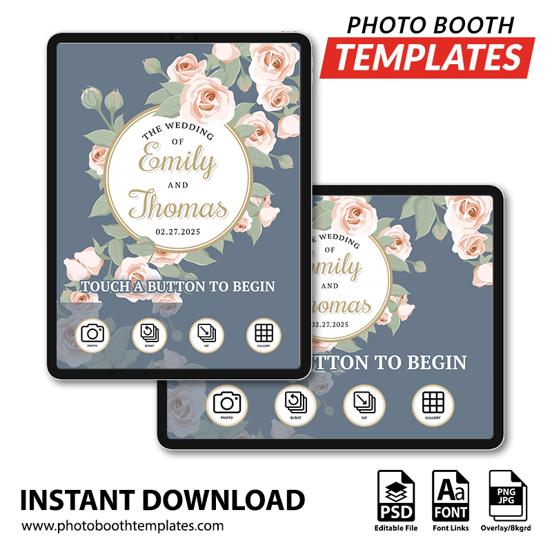 Floral Grace iPad Welcome Screens