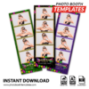 Mardi Gras Festival 4-up Strips