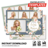 Floral Grace 4-pose Postcard
