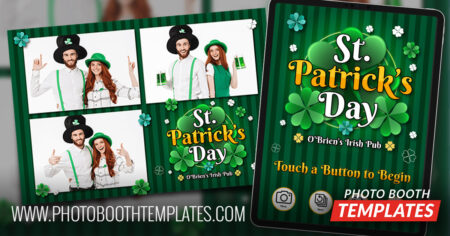 st patricks day photo booth templates