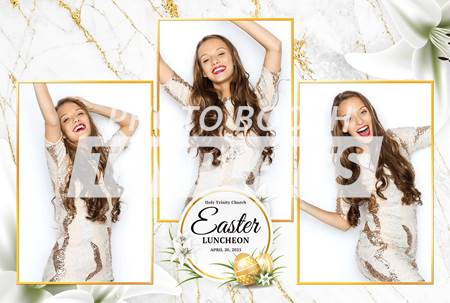 Lily Elegance 3-pose Postcard