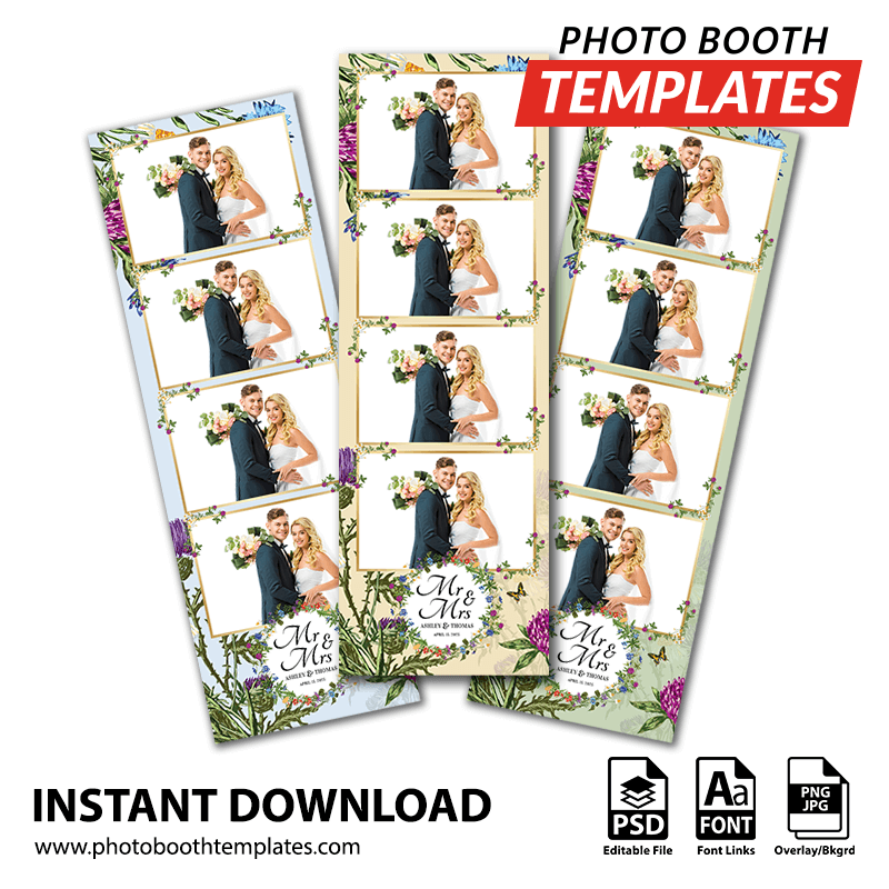 Wildflower Charm 4-up Strips