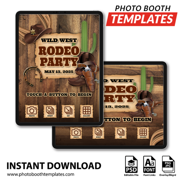 Western Roundup iPad Welcome Screens