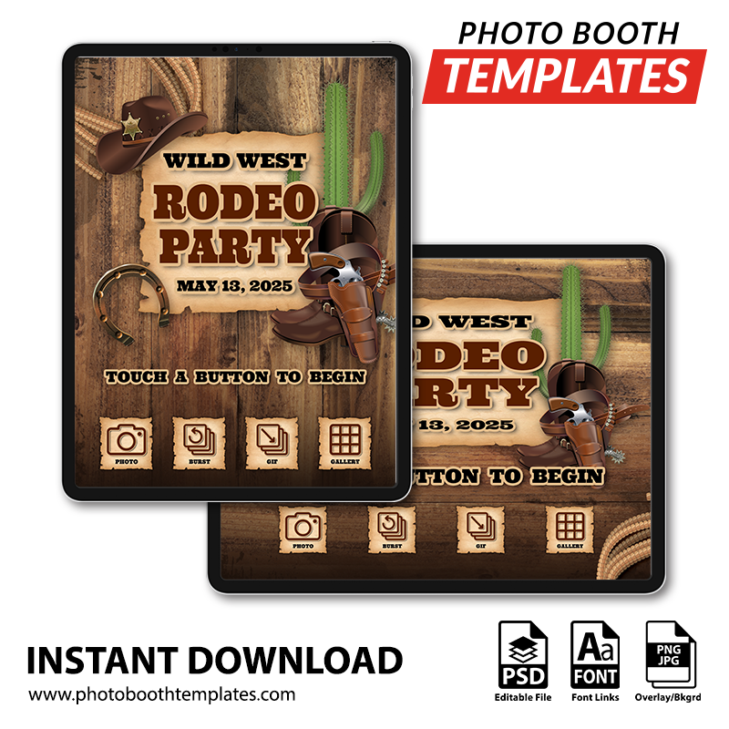 Western Roundup iPad Welcome Screens