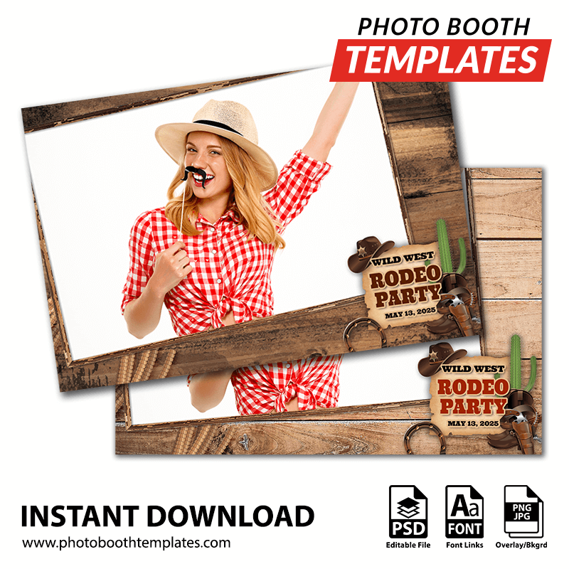 Western Roundup Postcard