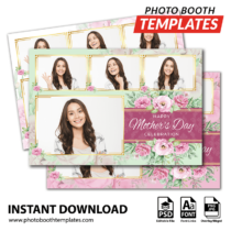Mother's Day Floral 4-pose Postcard