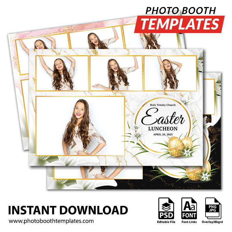 Lily Elegance 4-pose Postcard