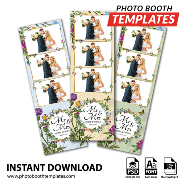 Wildflower Charm 3-up Strips 1 Wildflower Charm 3-up Strips