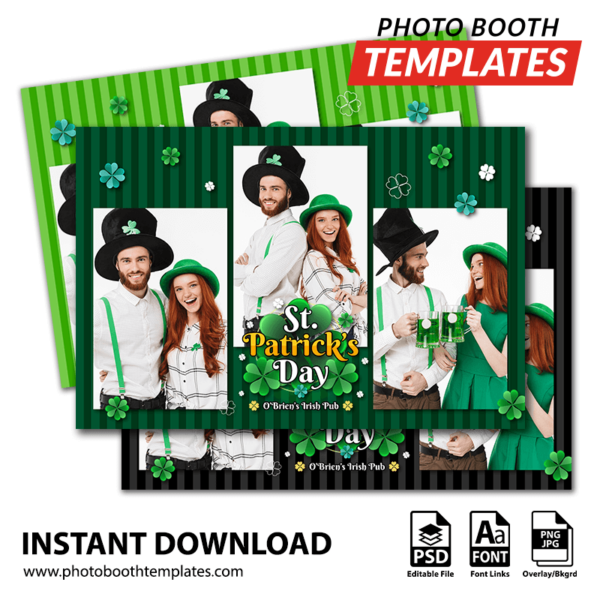 St. Patrick’s Party 3-pose Postcard