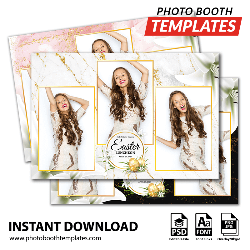 Lily Elegance 3-pose Postcard