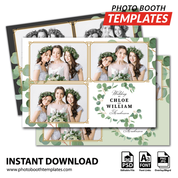 Eucalyptus Elegance 3-pose Postcard
