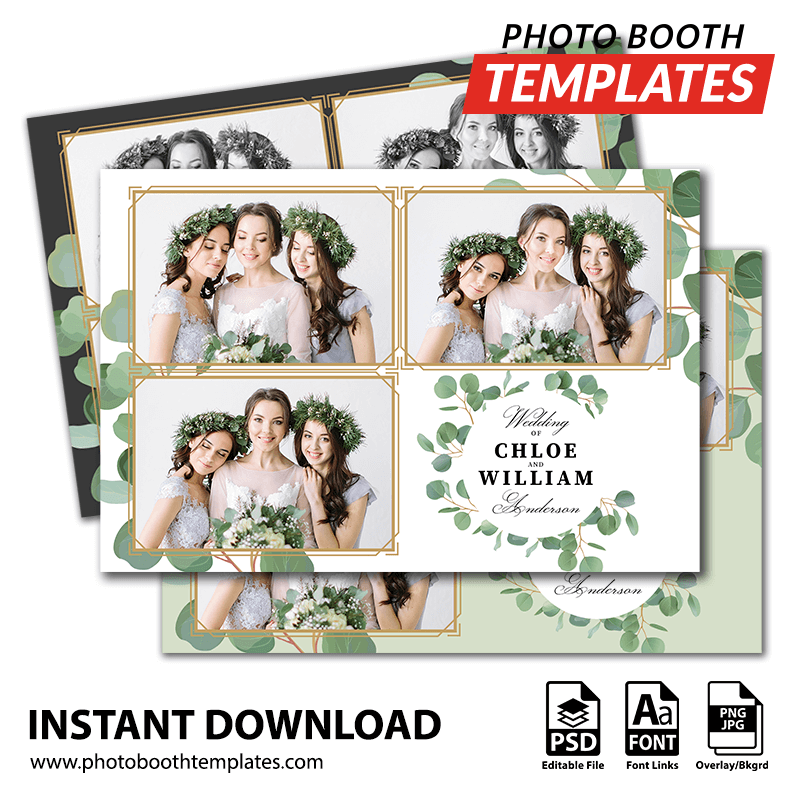 Eucalyptus Elegance 3-pose Postcard
