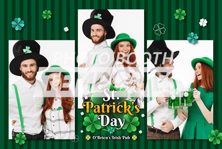 St. Patrick’s Party 3-pose Postcard