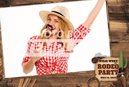 Western Roundup Postcard