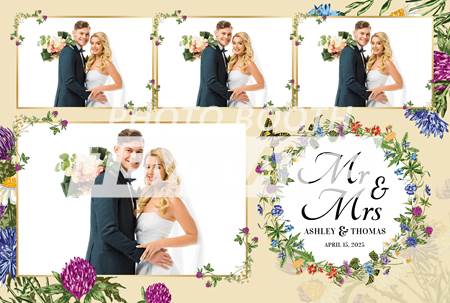Wildflower Charm 4-pose Postcard 2 Wildflower Charm 4-pose Postcard