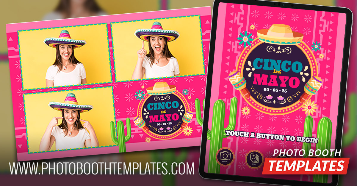 cinco de mayo fiesta photo booth templates