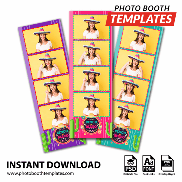 Fiesta Time 4-up Strips