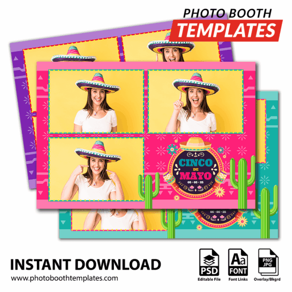 Fiesta Time 3-pose Postcard