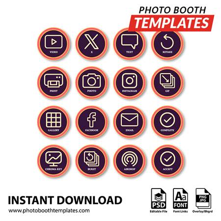 Fiesta Time Buttons