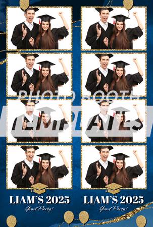 Graduation Glitter 4-up Strips 2 Graduation Glitter 4-up Strips