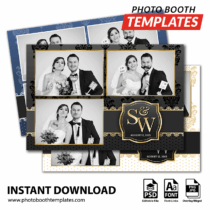 Gilded Affair 3-pose Postcard