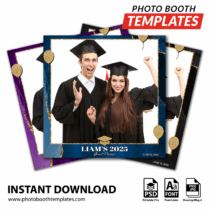 Graduation Glitter Square