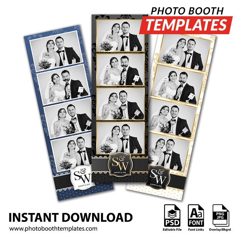 Gilded Affair 4-up Strips