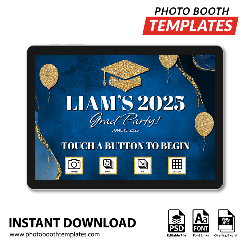Graduation Glitter PC Welcome Screens