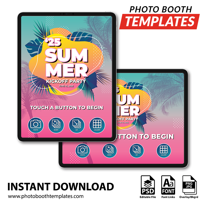Summer Glow iPad Welcome Screens