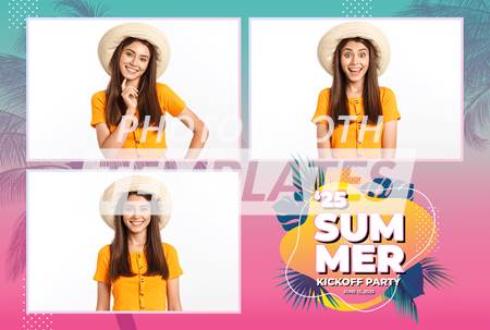 Summer Glow 3-pose Postcard