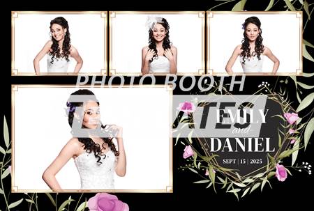 Wildflower Heart 4-pose Postcard