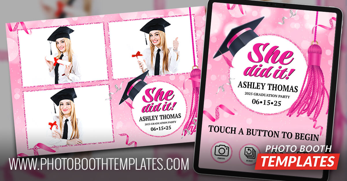graduation photo booth templates