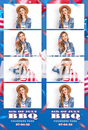 Patriotic Spirit 4-up Strips