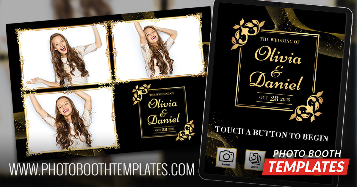 elegant formal wedding photo booth templates
