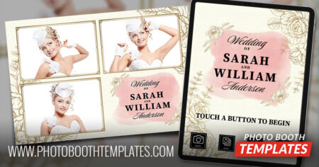 elegant formal wedding photo booth templates