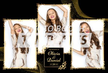 Modern Luxe 3-pose Postcard