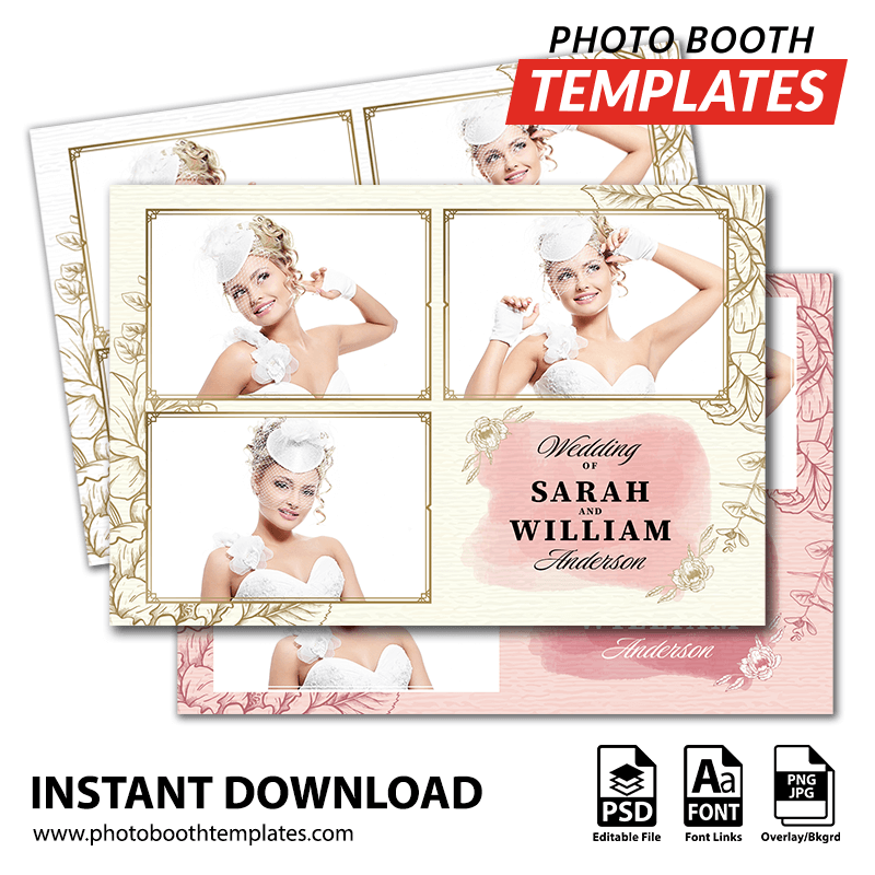 Timeless Roses 3-pose Postcard